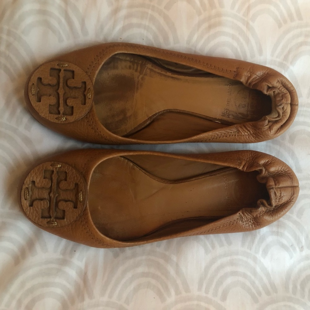 Tory Burch Nude Flats